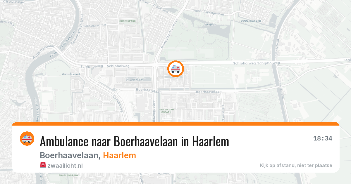 Ambulance naar Boerhaavelaan in Haarlem — 11 aug 2026