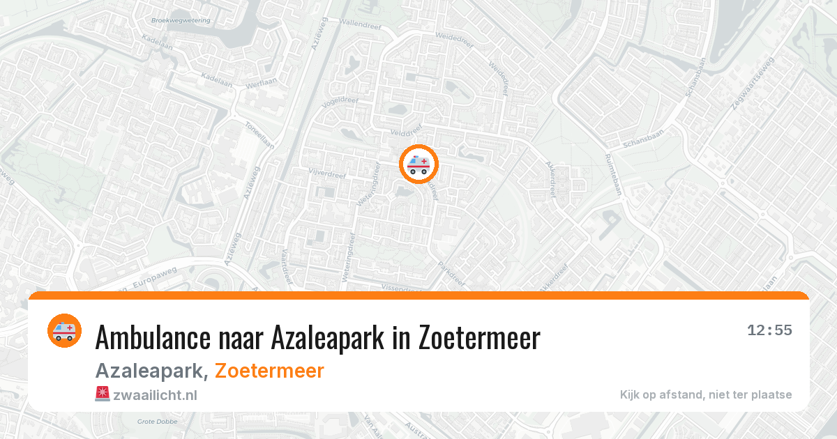 Ambulance naar Azaleapark in Zoetermeer — 24 jun 2026