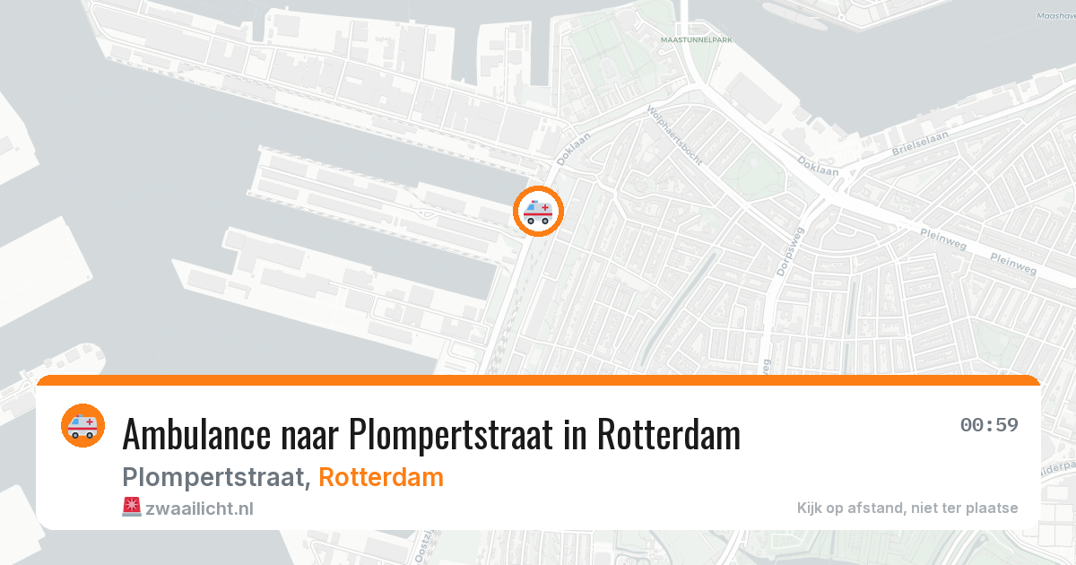 Ambulance naar Plompertstraat in Rotterdam — 8 mei 2026