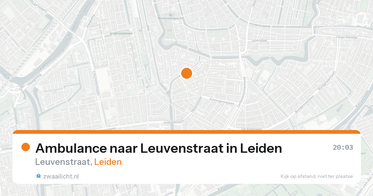 Ambulance naar Leuvenstraat in Leiden — 31 jan 2026