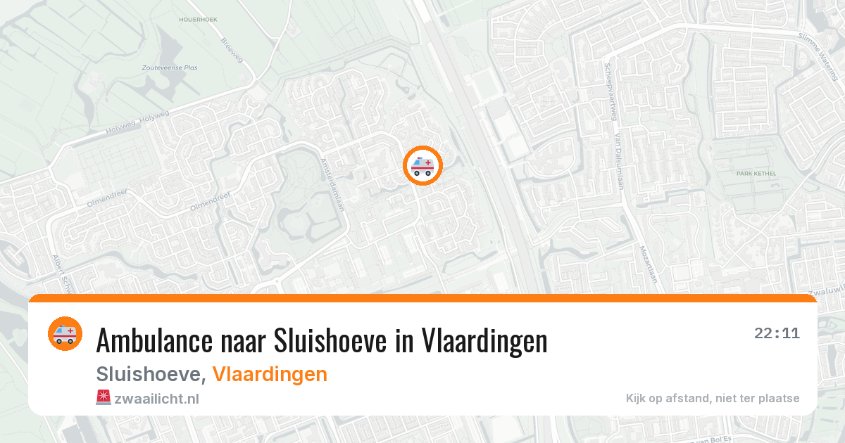 Ambulance naar Sluishoeve in Vlaardingen — 18 jun 2026