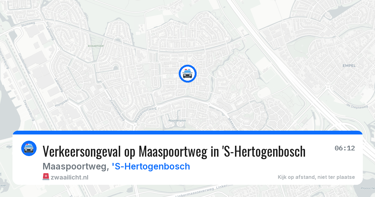 Verkeersongeval op Maaspoortweg in 'S-Hertogenbosch — 31 mrt 2026