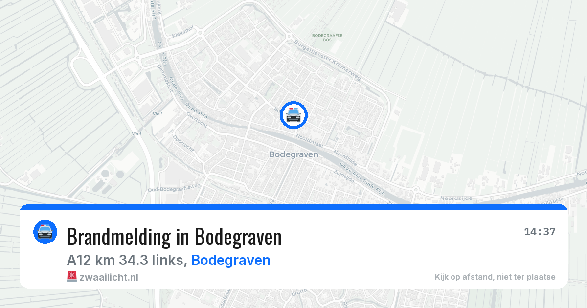 Brandmelding in Bodegraven — 10 jul 2026