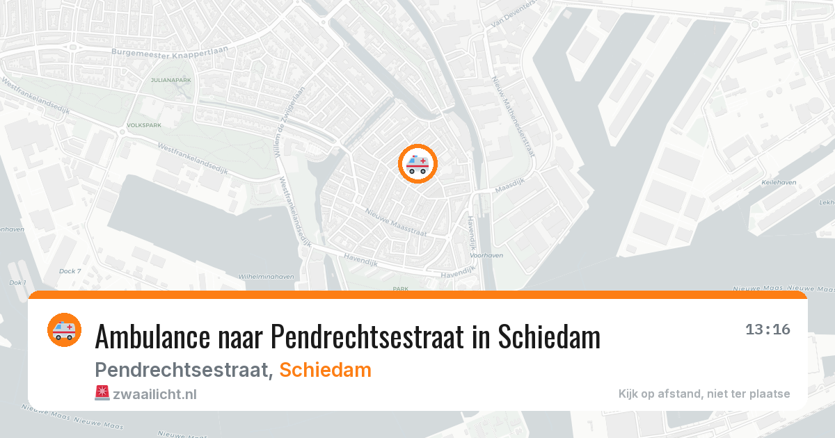 Ambulance naar Pendrechtsestraat in Schiedam — 4 apr 2026