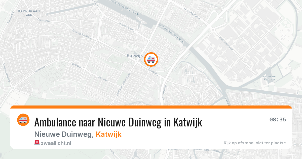 Ambulance naar Nieuwe Duinweg in Katwijk — 28 jul 2026