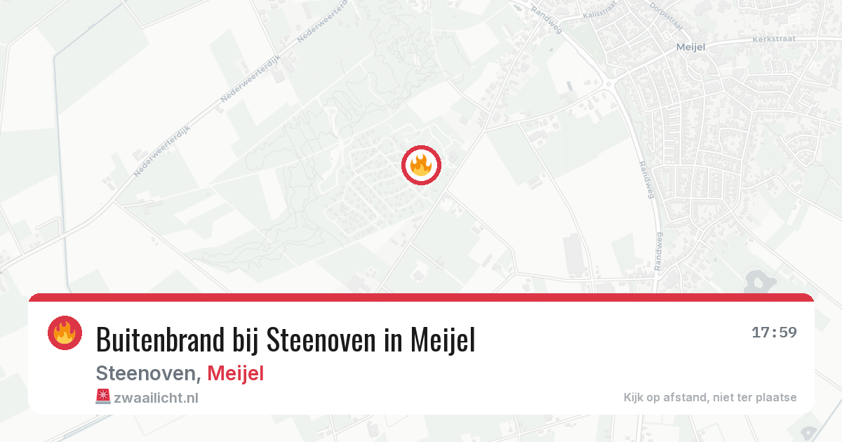 Buitenbrand bij Steenoven in Meijel — 26 jun 2026