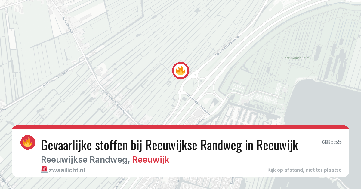 Gevaarlijke stoffen bij Reeuwijkse Randweg in Reeuwijk — 4 aug 2026