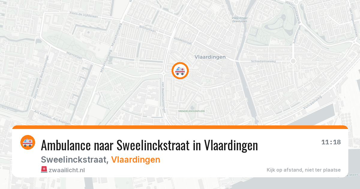 Ambulance naar Sweelinckstraat in Vlaardingen — 29 jan 2026