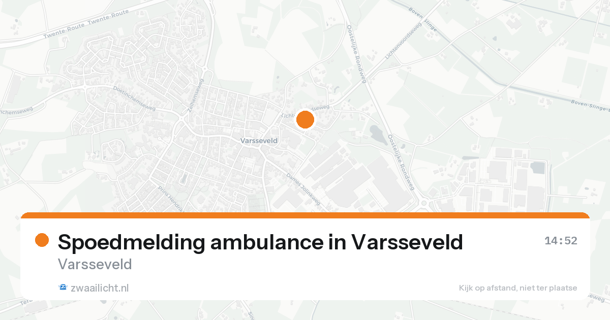 Spoedmelding ambulance in Varsseveld — 19 aug 2026
