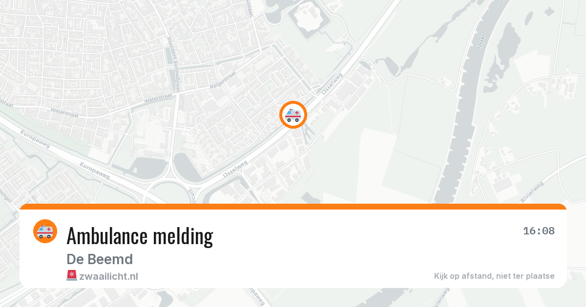 Ambulance melding — 9 jul 2026