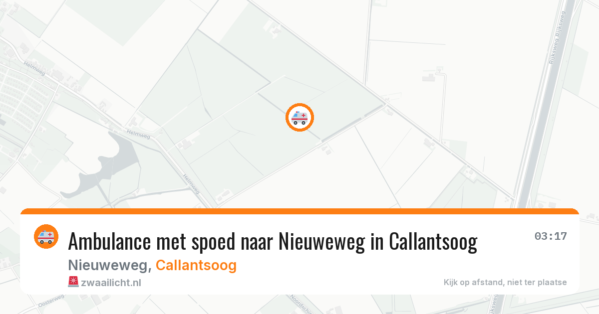 Ambulance met spoed naar Nieuweweg in Callantsoog — 1 apr 2026