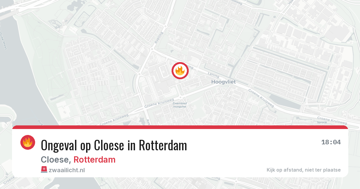 Ongeval op Cloese in Rotterdam — 15 jun 2026