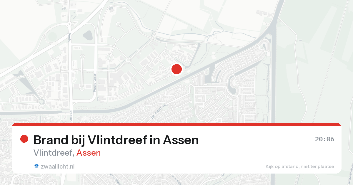 Brand bij Vlintdreef in Assen — 19 aug 2026
