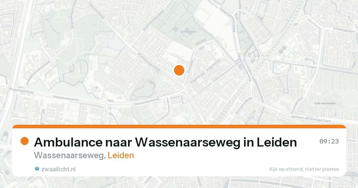 Ambulance naar Wassenaarseweg in Leiden — 19 mei 2026
