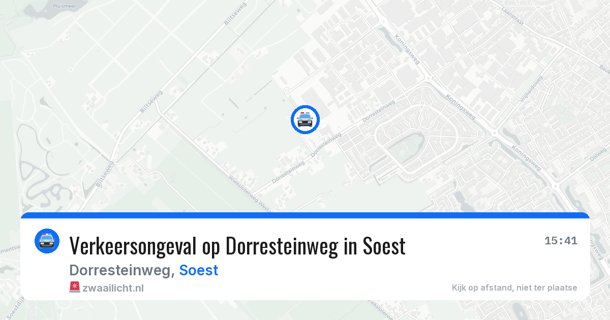 Verkeersongeval op Dorresteinweg in Soest — 7 apr 2026