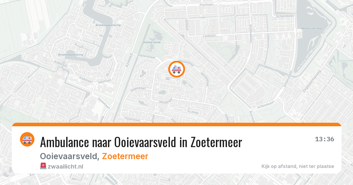 Ambulance naar Ooievaarsveld in Zoetermeer — 27 jun 2026