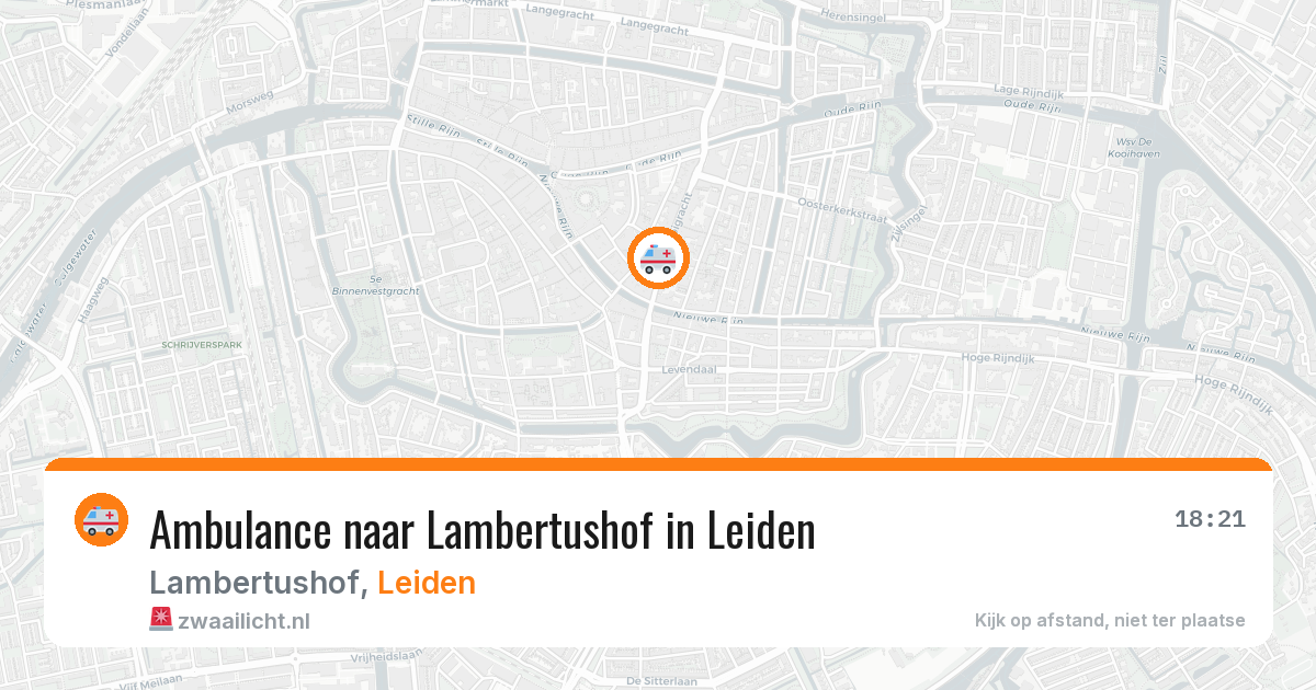 Ambulance naar Lambertushof in Leiden — 8 jul 2026