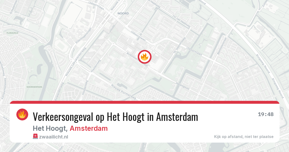 Verkeersongeval op Het Hoogt in Amsterdam — 23 jun 2026