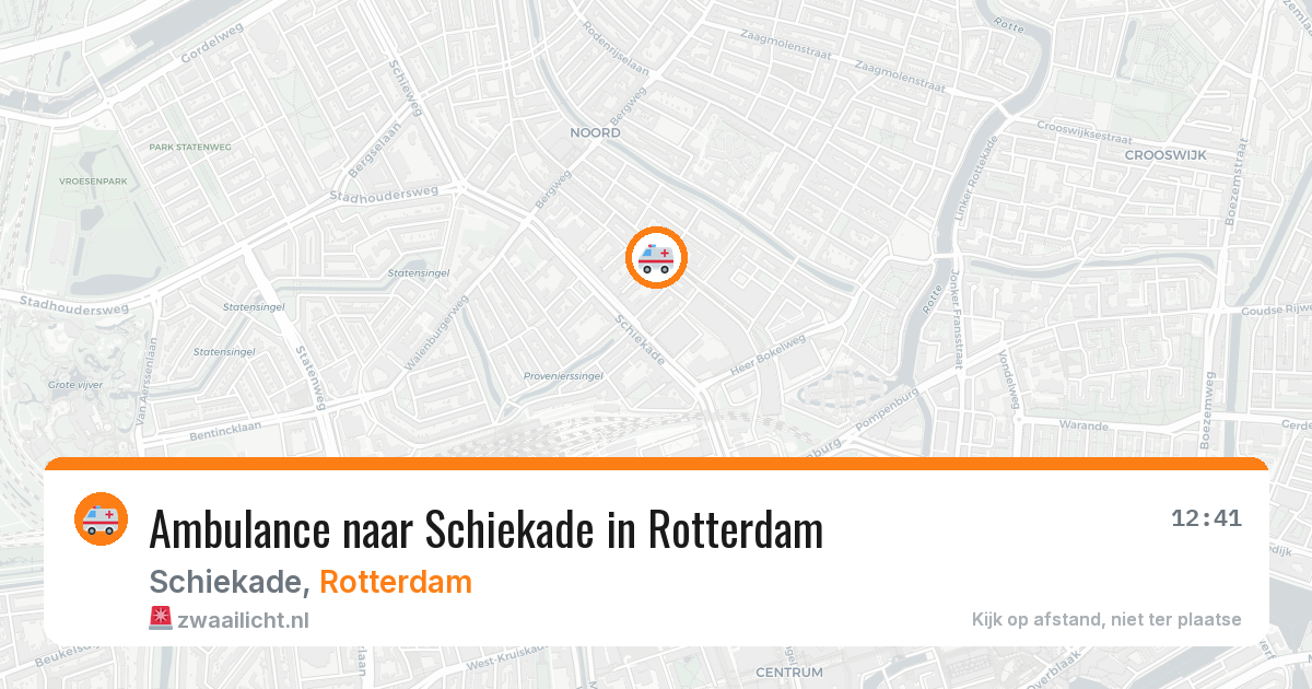 Ambulance naar Schiekade in Rotterdam — 10 apr 2026