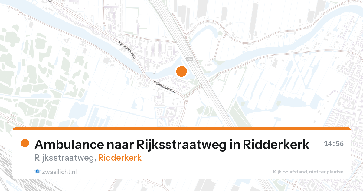 Ambulance naar Rijksstraatweg in Ridderkerk — 17 jul 2026