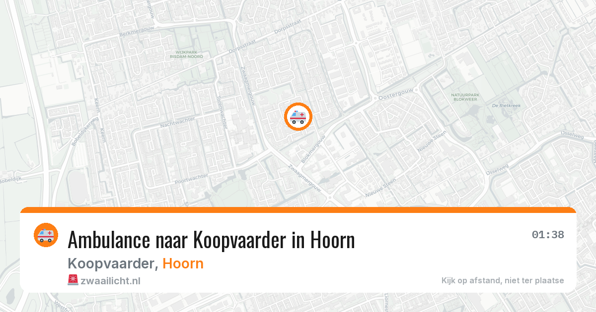 Ambulance naar Koopvaarder in Hoorn — 1 apr 2026