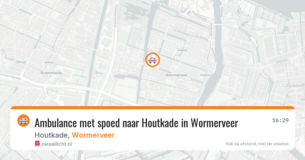 Ambulance met spoed naar Houtkade in Wormerveer — 30 apr 2026