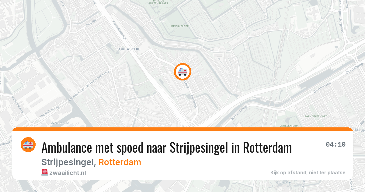 Ambulance met spoed naar Strijpesingel in Rotterdam — 28 apr 2026