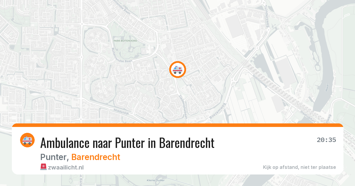 Ambulance naar Punter in Barendrecht — 19 jun 2026