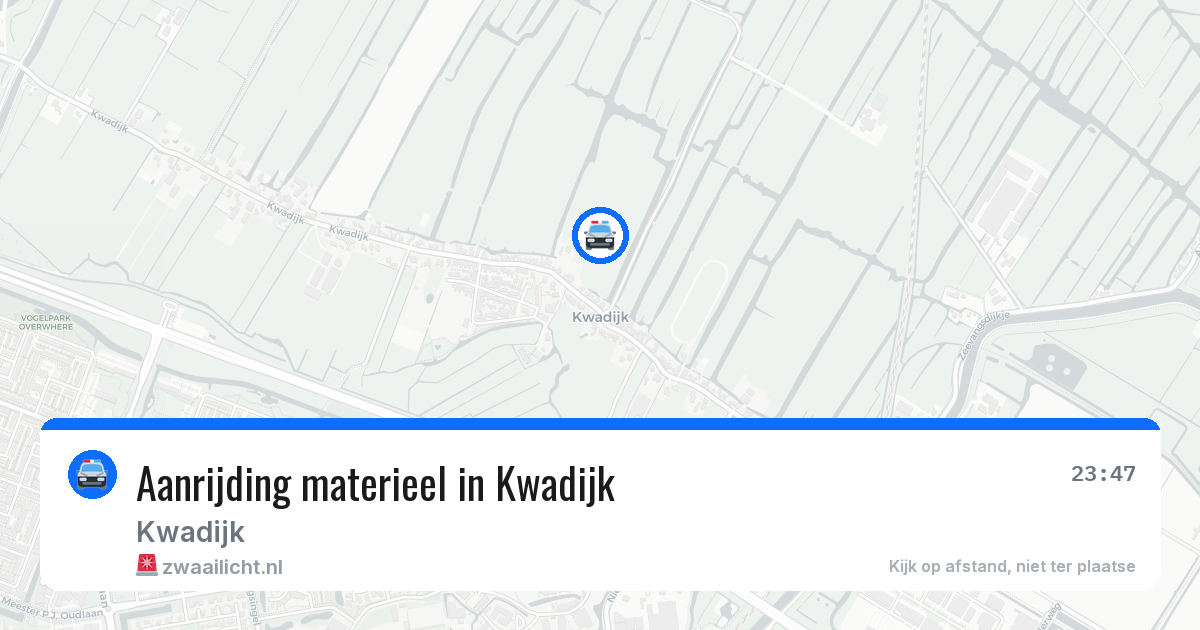 Aanrijding materieel in Kwadijk — 25 jun 2026