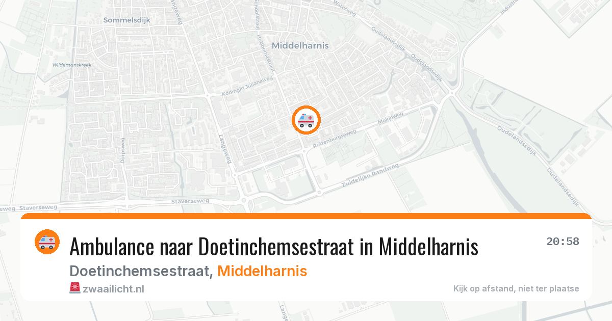Ambulance naar Doetinchemsestraat in Middelharnis — 29 jan 2026