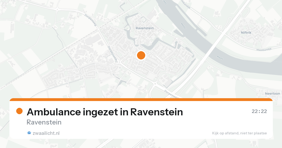 Ambulance ingezet in Ravenstein — 14 aug 2026