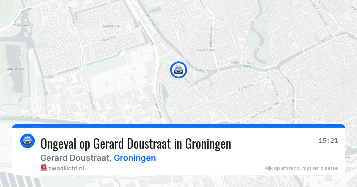 Ongeval op Gerard Doustraat in Groningen — 3 mei 2026