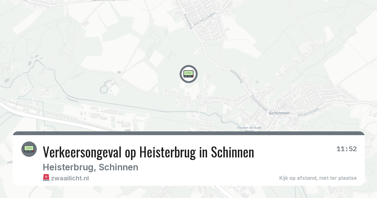 Verkeersongeval op Heisterbrug in Schinnen — 6 jun 2026