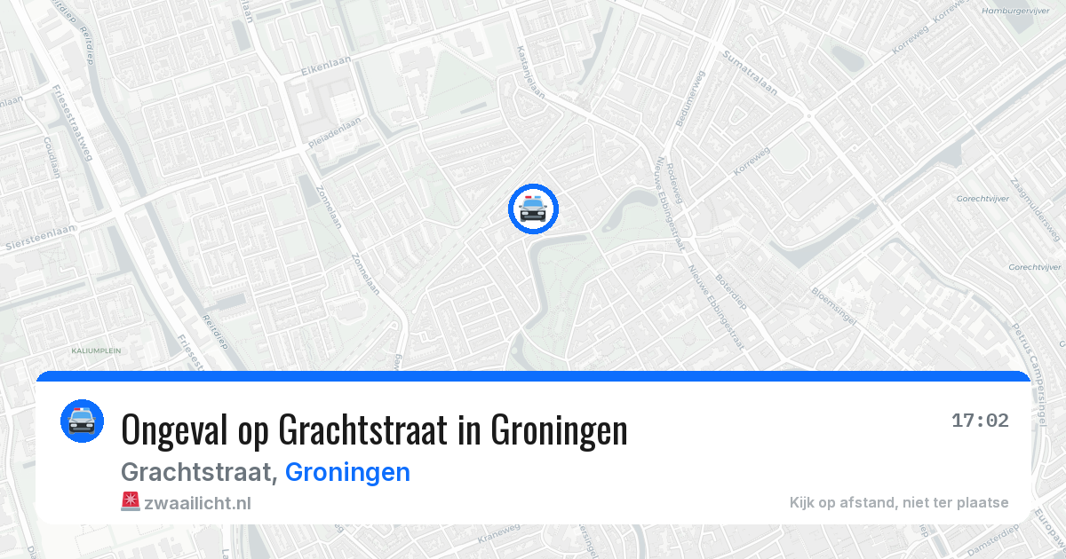 Ongeval op Grachtstraat in Groningen — 1 mei 2026