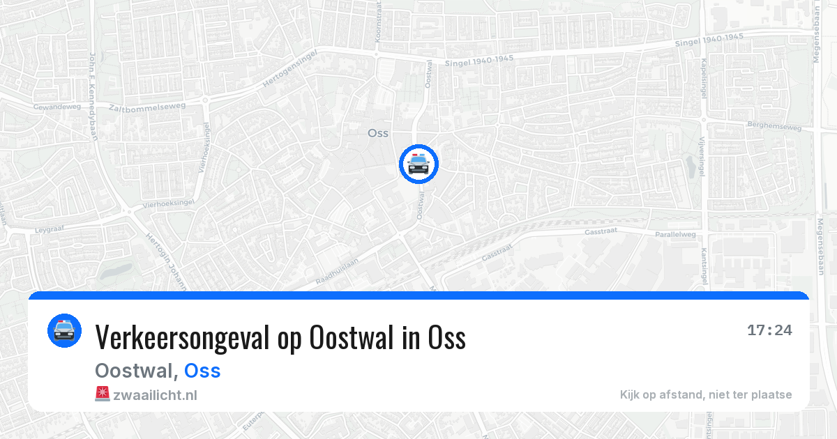 Verkeersongeval op Oostwal in Oss — 7 apr 2026