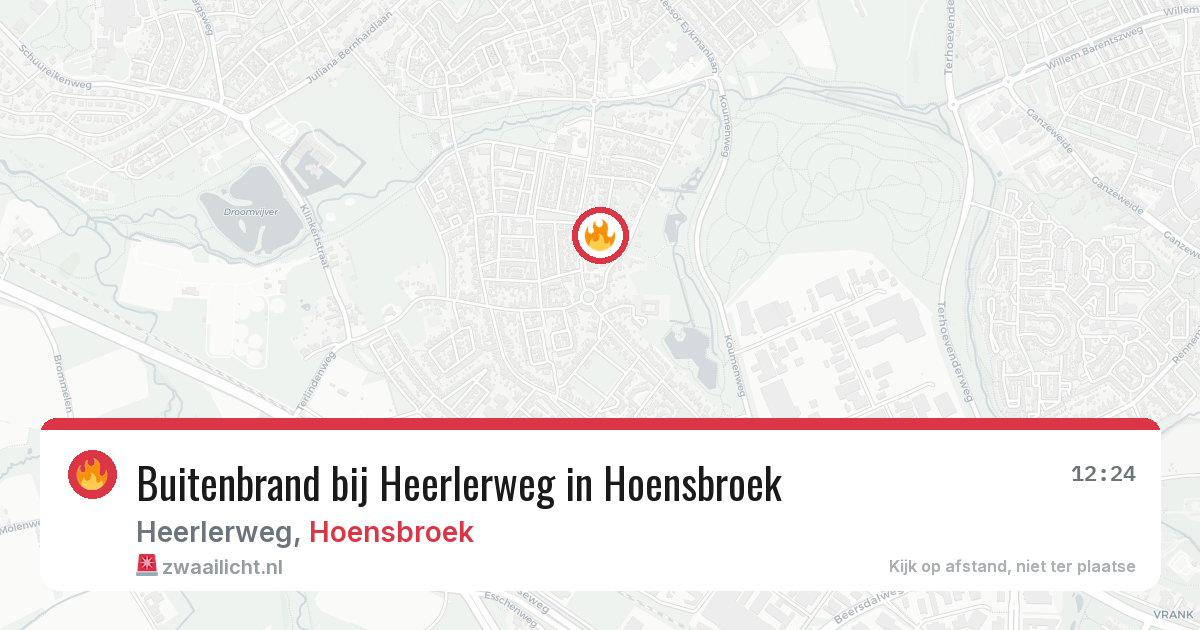Buitenbrand bij Heerlerweg in Hoensbroek — 29 apr 2026