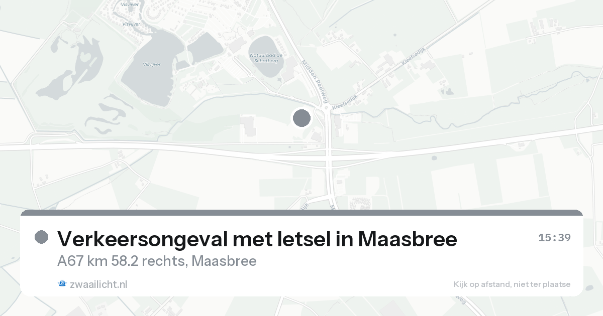 Verkeersongeval met letsel in Maasbree — 11 aug 2026
