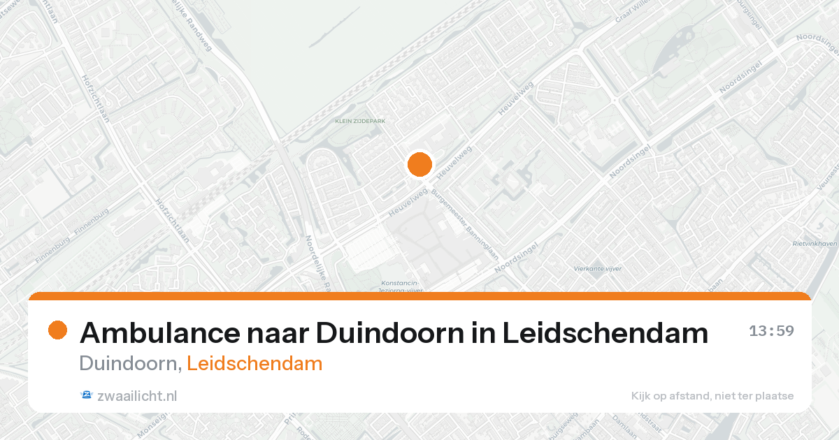 Ambulance naar Duindoorn in Leidschendam — 16 aug 2026
