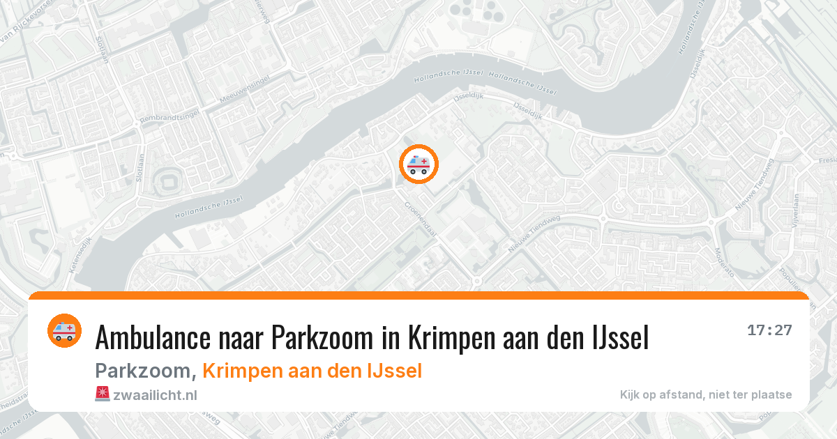 Ambulance naar Parkzoom in Krimpen aan den IJssel — 12 jun 2026