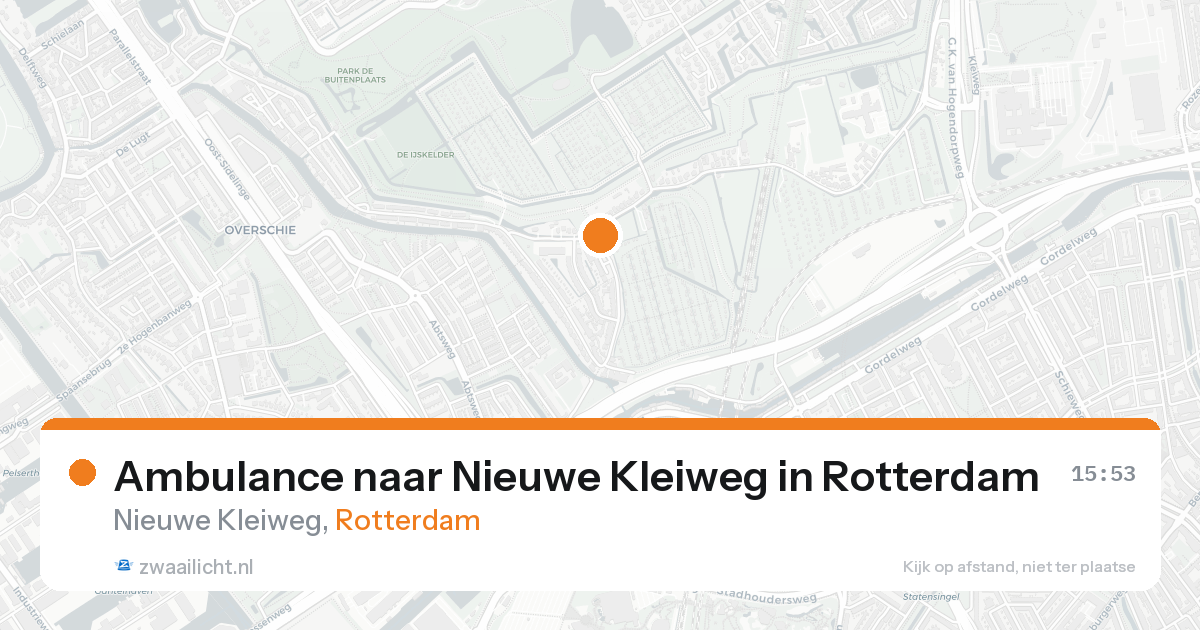 Ambulance naar Nieuwe Kleiweg in Rotterdam — 28 mei 2026