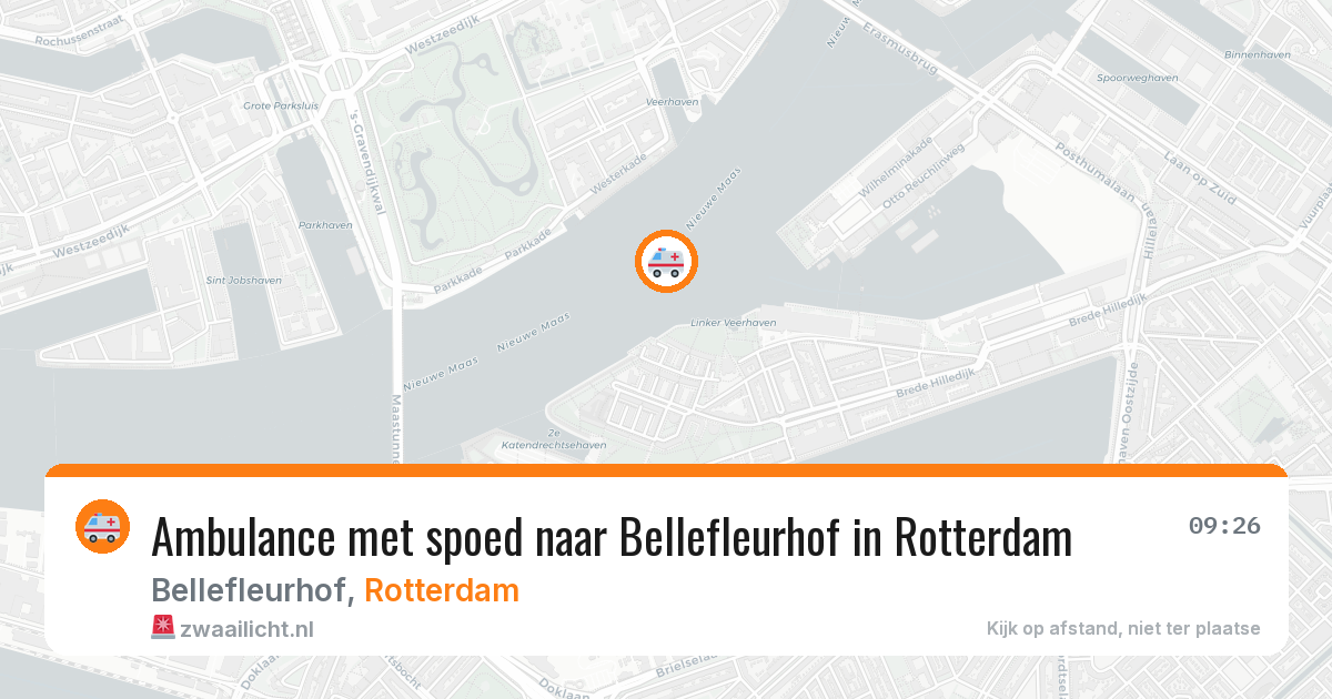 Ambulance met spoed naar Bellefleurhof in Rotterdam — 29 jan 2026