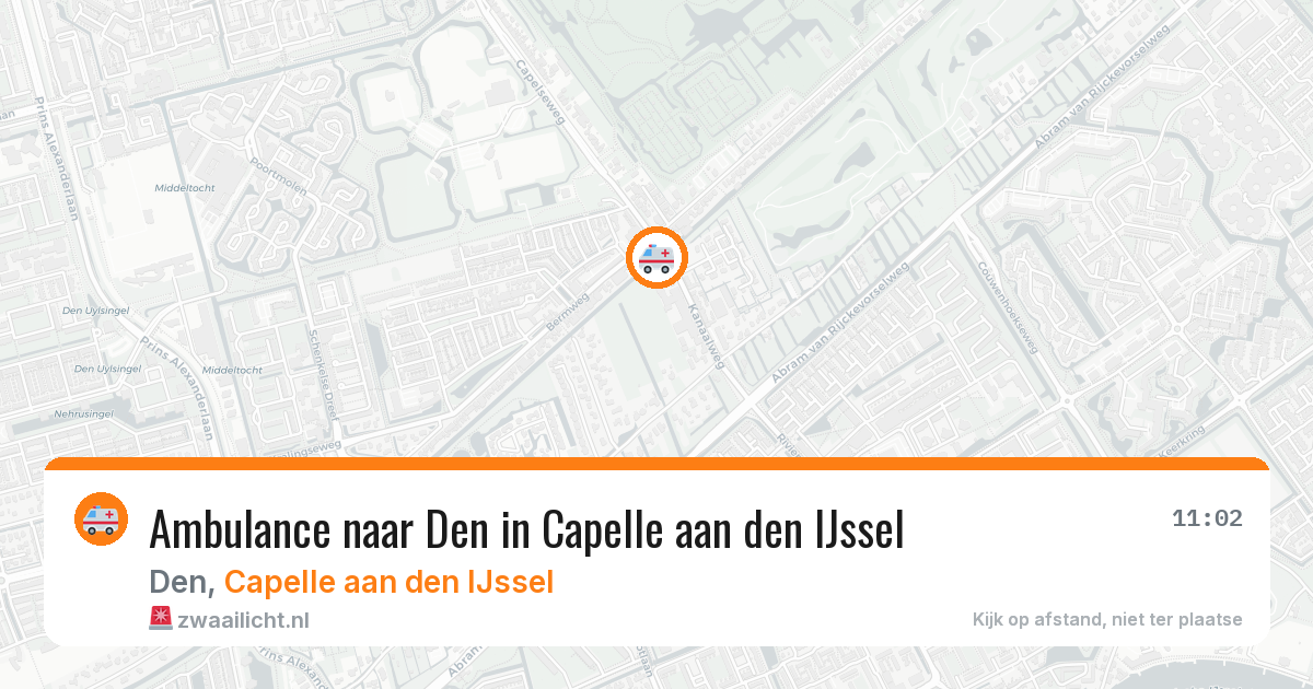 Ambulance naar Den in Capelle aan den IJssel — 12 aug 2026