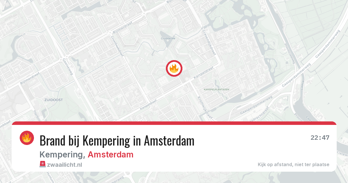 Brand bij Kempering in Amsterdam — 17 jul 2026