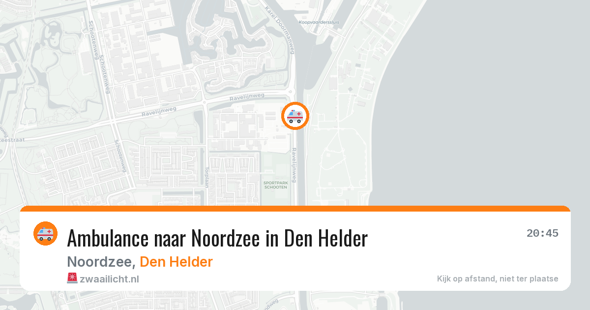 Ambulance naar Noordzee in Den Helder — 14 aug 2026