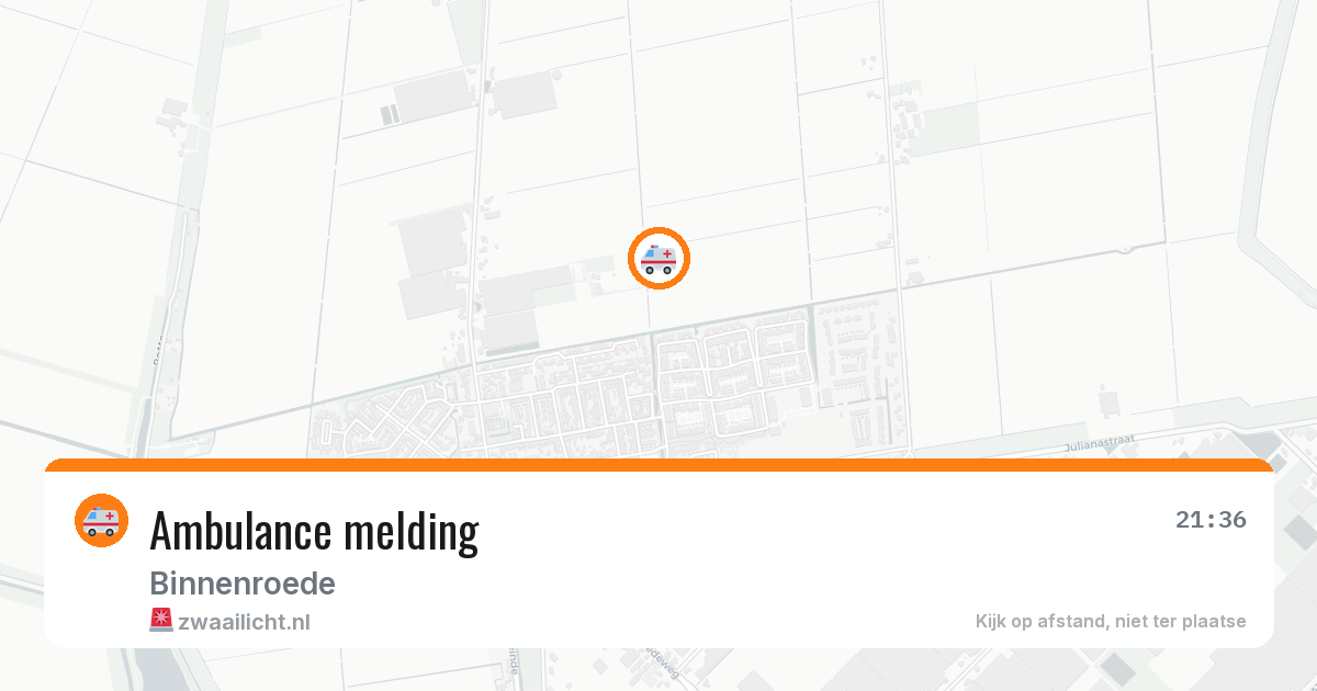 Ambulance melding — 27 mei 2026
