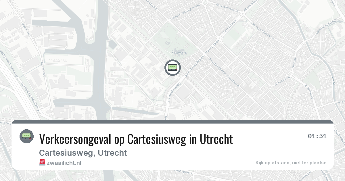 Verkeersongeval op Cartesiusweg in Utrecht — 8 mrt 2026