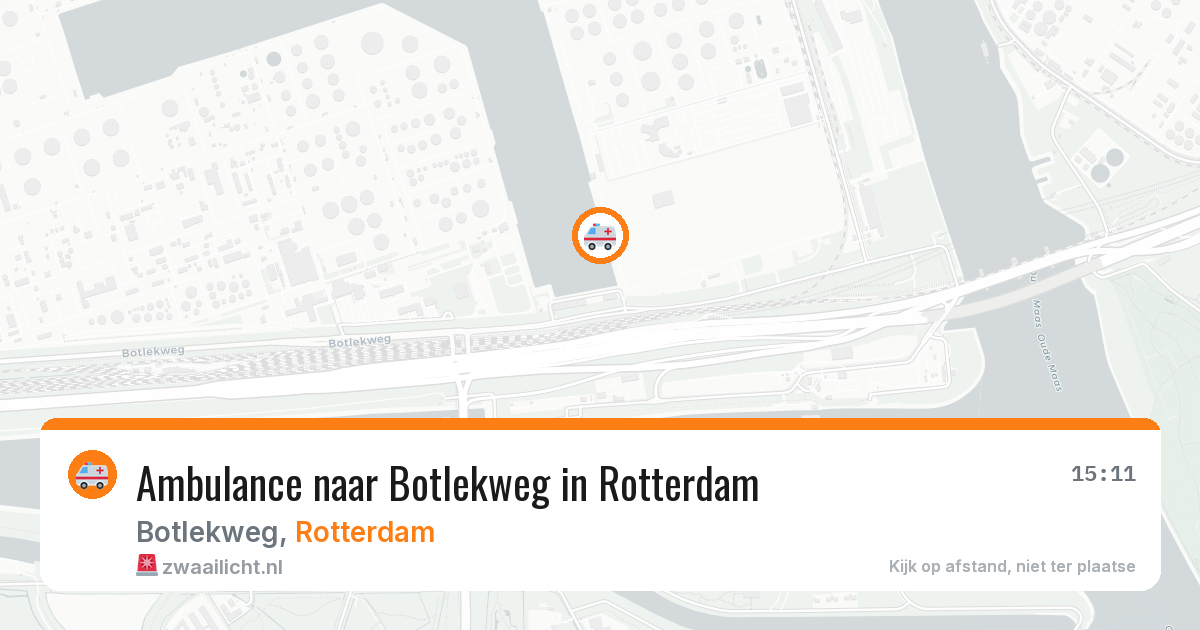 Ambulance naar Botlekweg in Rotterdam — 10 apr 2026