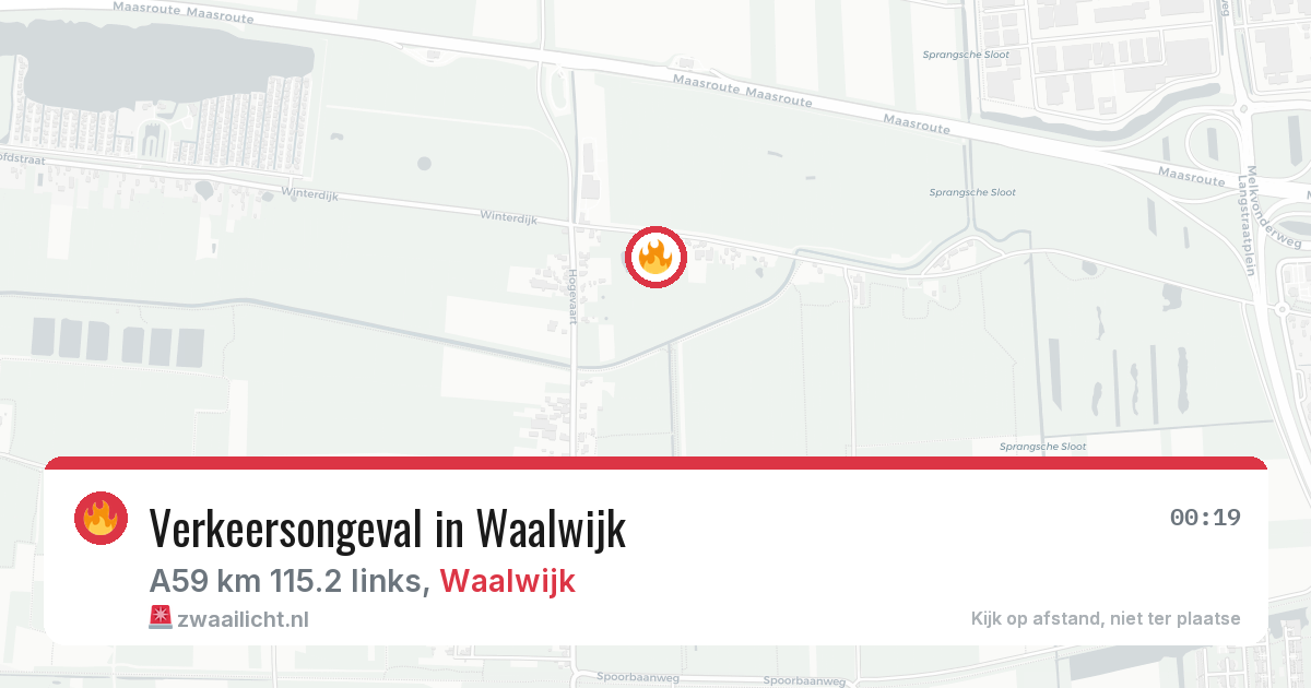 Verkeersongeval in Waalwijk — 21 feb 2026