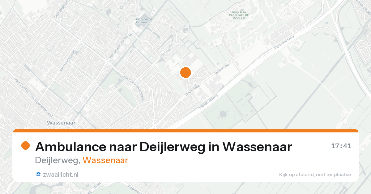 Ambulance naar Deijlerweg in Wassenaar — 8 mei 2026