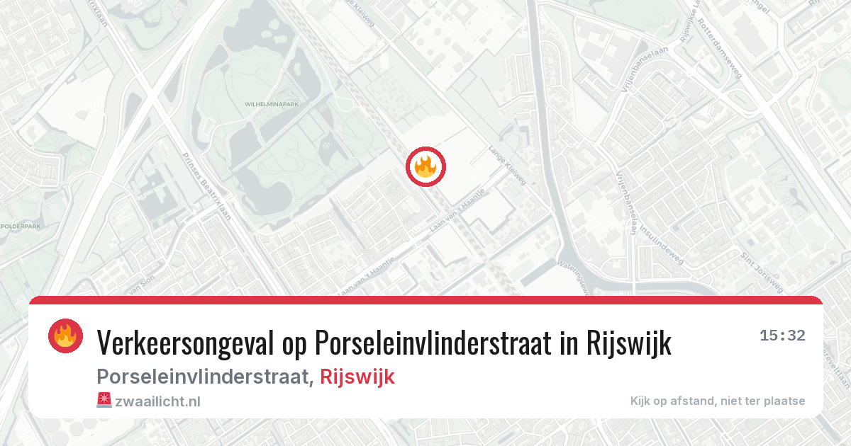 Verkeersongeval op Porseleinvlinderstraat in Rijswijk — 5 jun 2026